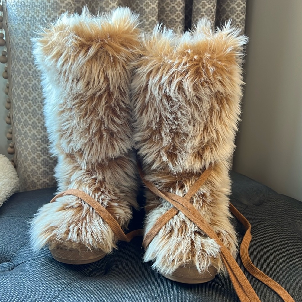 Furry boots